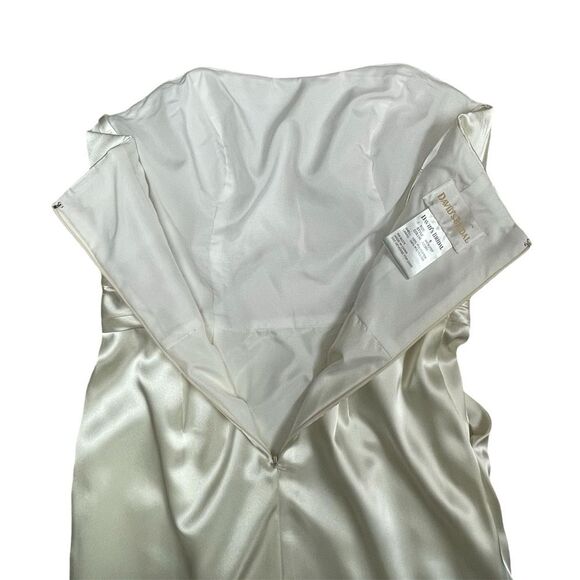 David’s Bridal Dress Ivory Pockets Strapless Short Women’s Size 6 - Picture 11 of 16